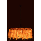 J-LINE HANGLAMP ROND RAFFIA NATUREL