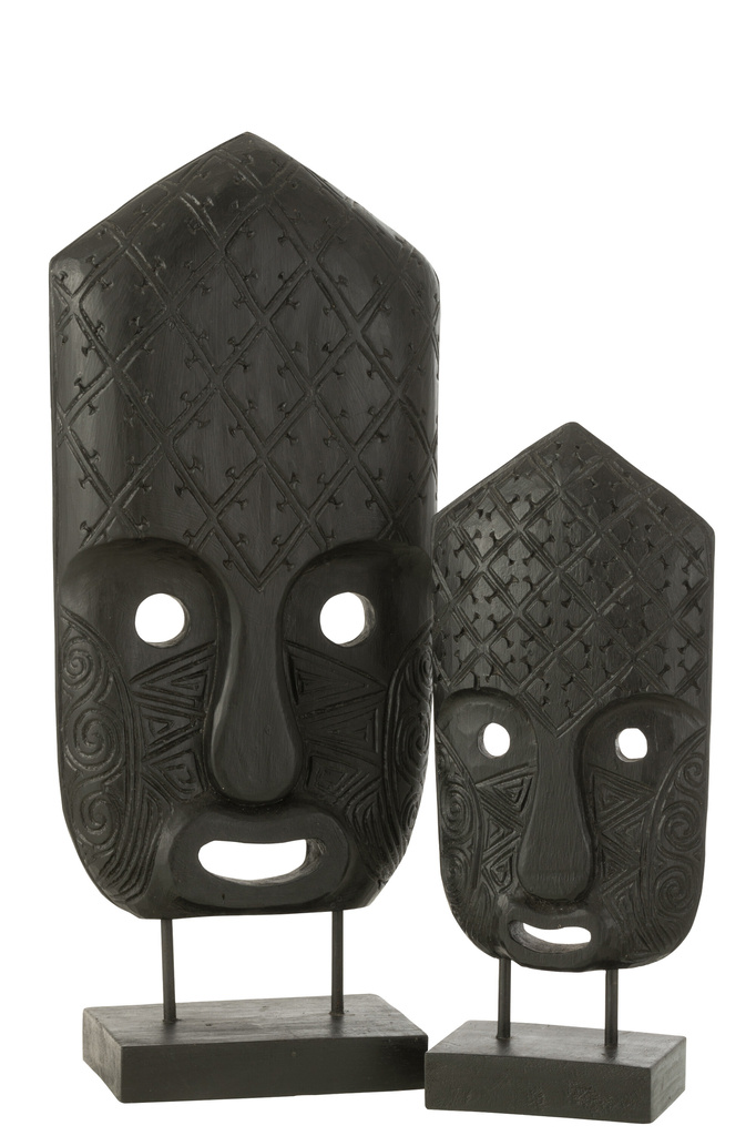 J-LINE MASK ON FOOT ALBASIA WOOD BLACK LARGE