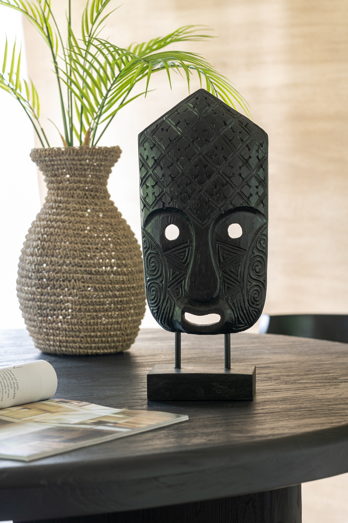 J-LINE MASK ON FOOT ALBASIA WOOD BLACK LARGE