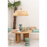J-LINE HANGLAMP ROND RAFFIA NATUREL