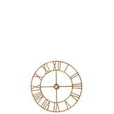 J-LINE WANDKLOK ROMAN – ROTAN/METAAL NATUUR KLEIN