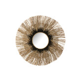 J-LINE SPIEGEL MELISSA STRO NATUUR/ZWART GROOT