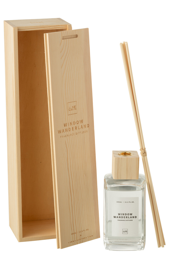 J-LINE GEURDIFFUSER SQUARE WINDOW WANDERLAND TRANSPARANT LARGE