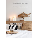 J-LINE KUSSEN VIERKANT RAFFIA – NATUUR – 45 CM