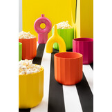 J-LINE VAAS ABSTRACT – PORSELEIN GLANZEND FUCHSIA (LARGE)