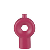 J-LINE VAAS ABSTRACT – PORSELEIN GLANZEND FUCHSIA (LARGE)