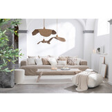 J-LINE KUSSEN FLOWERS/LEAVES – KATOEN – TAUPE/BEIGE – 45 CM