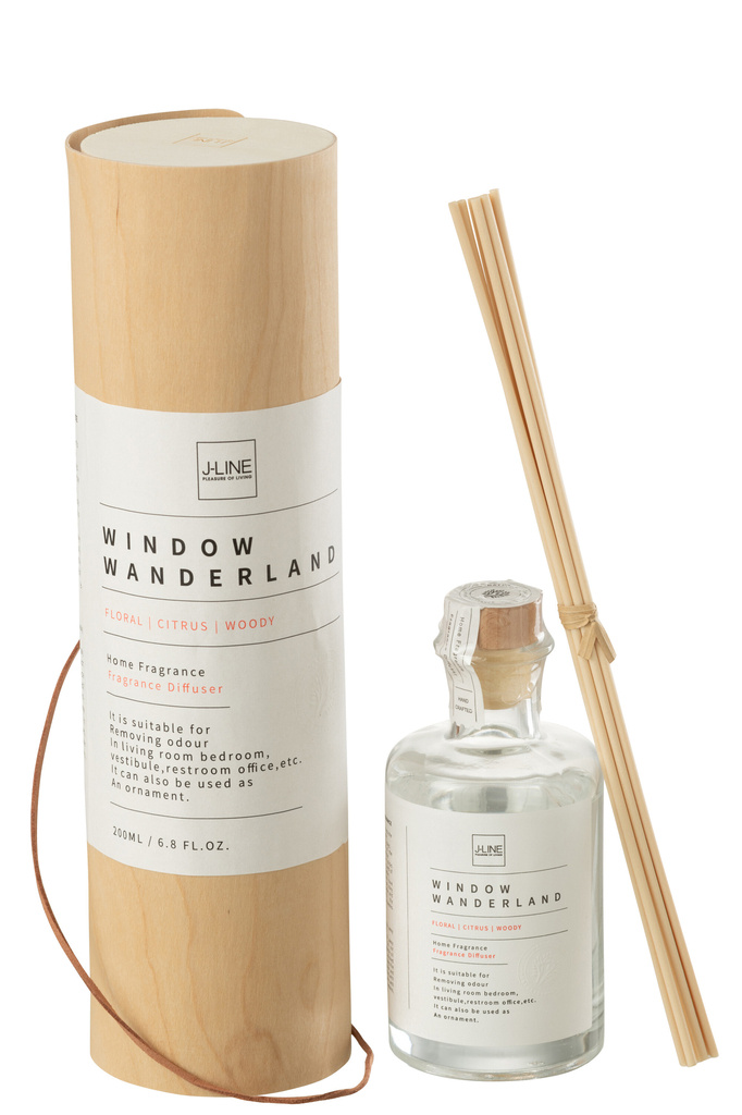 J-LINE DIFFUSER ROUND WINDOW – WANDERLAND TRANSPARENT (LARGE)