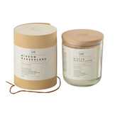 J-LINE SCENTED CANDLE ROUND WINDOW – WANDERLAND WAX TRANSPARENT (LARGE, 66 UUR BRANDTIJD)