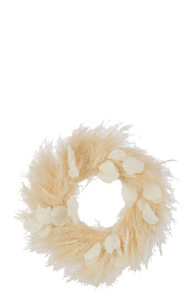 J-LINE KRANS DROGE PLANTEN & BLADEREN – NATURAL (LARGE