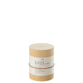 J-LINE SCENTED CANDLE ROUND WINDOW – WANDERLAND WAX TRANSPARENT (LARGE, 66 UUR BRANDTIJD)