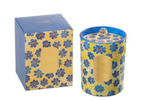 J-LINE GEURKAARS FLOWERS – BLAUW/GEEL (LARGE, 70 UUR BRANDTIJD)