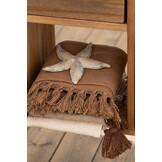 J-LINE PLAID ETHNIC PATTERNS+FRINGES – KATOEN BEIGE