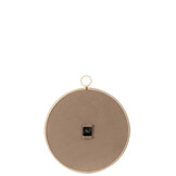 J-LINE WANDKLOK KYR – ROTAN/MDF NATUUR/WIT MEDIUM