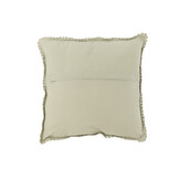 J-LINE KUSSEN VIERKANT KANT – KATOEN – LICHTGROEN – 45 CM