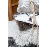 J-LINE KUSSEN CUTIE – POLYESTER/ACRYL – MUIZENGRIJS – 45 CM