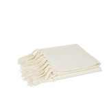 J-LINE PLAID FRINGES – KATOEN ECRU