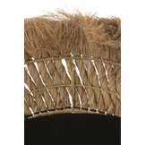 J-LINE SPIEGEL ROND GEVLOCHTEN GRAS – NATUUR GROOT