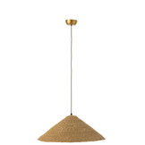 J-LINE HANGING LAMP HAT MOONJ GRASS – NATURAL SMALL