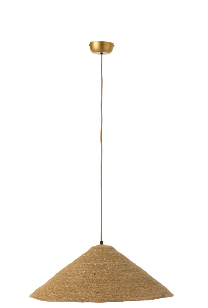 J-LINE HANGING LAMP HAT MOONJ GRASS – NATURAL SMALL