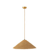 J-LINE HANGING LAMP HAT MOONJ GRASS – NATURAL SMALL