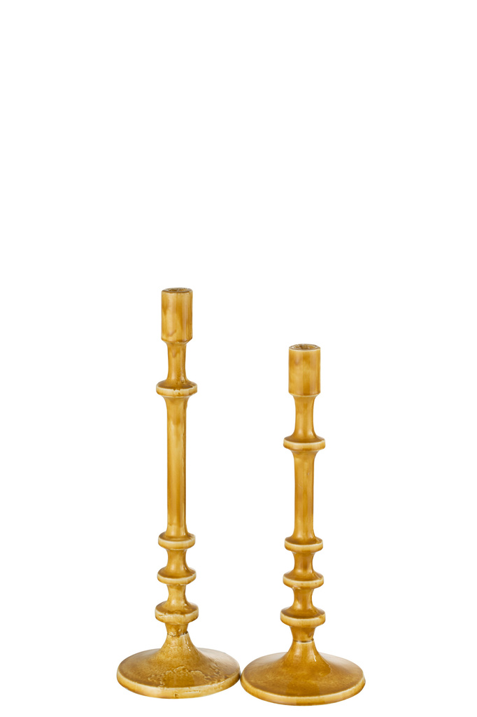 J-LINE KANDELAAR CLASSIC ALUMINIUM OCHRE LARGE