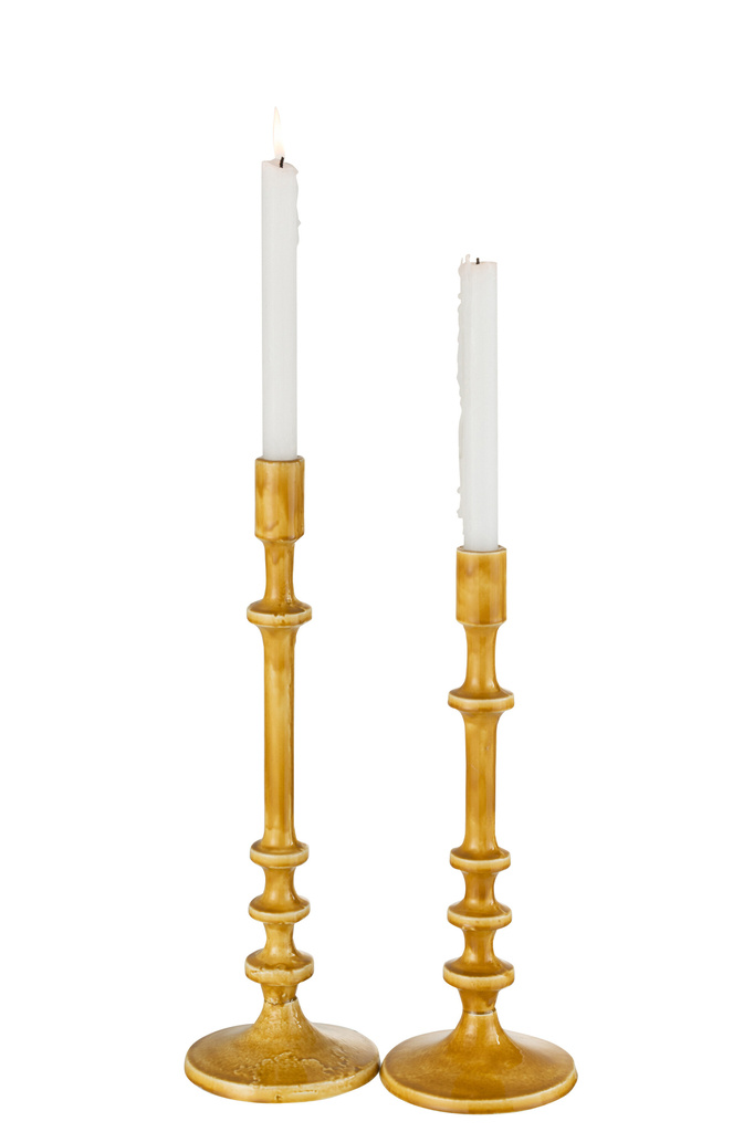 J-LINE KANDELAAR CLASSIC ALUMINIUM OCHRE LARGE