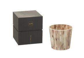 J-LINE SCENTED CANDLE NOA TENDER ROSE PINK SMALL - 45 HOURS