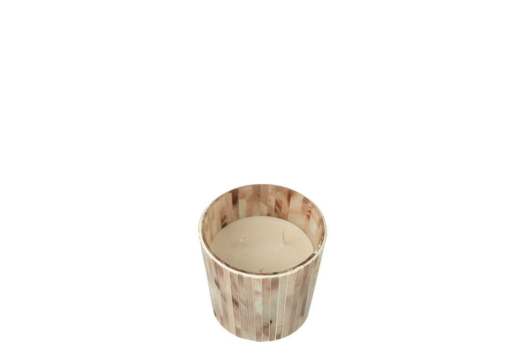 J-LINE SCENTED CANDLE NOA TENDER ROSE PINK SMALL - 45 HOURS