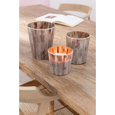 J-LINE SCENTED CANDLE NOA TENDER ROSE PINK SMALL - 45 HOURS