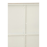 J-LINE WERELDKAART – METAAL WIT/KHAKI