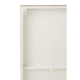 J-LINE WERELDKAART – METAAL WIT/KHAKI