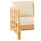 J-LINE SOFA ELISE + KUSSEN 2-ZITS ROTAN/TEXTIEL