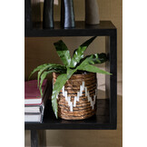 J-LINE SET VAN 3 MANDEN FANNY BANANENBLAD NATUREL/WIT