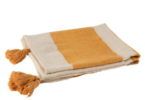 J-LINE PLAID/STRANDKLEED GROOVES KATOEN OKER – STIJLVOL & COMFORTABEL