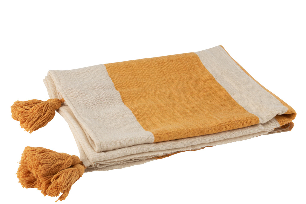 J-LINE PLAID/STRANDKLEED GROOVES KATOEN OKER – STIJLVOL & COMFORTABEL