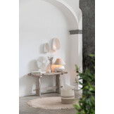 J-LINE LAMP POT + CAP PAPER MACHE – WIT