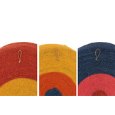 J-LINE SET VAN 3 WANDDECORATIE TRAYS CIRCLES+LINES ZEEGRAS MIX