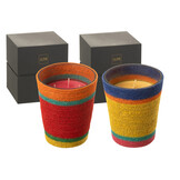 J-LINE GEURKAARS BASKET RED – WAX MIX LARGE 75H (SET VAN 2)