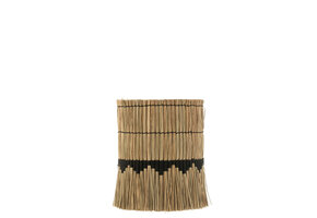 J-LINE LAMPENKAP THREAD PATTERN SEAGRASS – NATURAL/BLACK SMALL