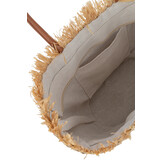 J-LINE STRANDTAS LEAF JUTE NATURAL/WHITE