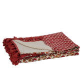 J-LINE PLAID/STRANDKLEED BLOEMEN KATOEN ROOD – STIJLVOL & VEELZIJDIG