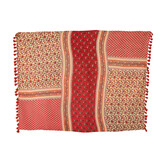 J-LINE PLAID/STRANDKLEED BLOEMEN KATOEN ROOD – STIJLVOL & VEELZIJDIG