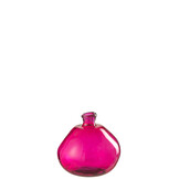 J-LINE VAAS BUBBLE GLAS FUCHSIA