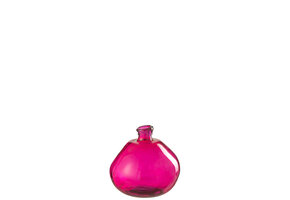 J-LINE VAAS BUBBLE GLAS FUCHSIA