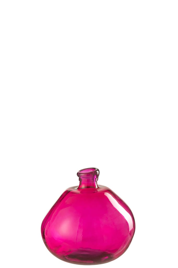 J-LINE VAAS BUBBLE GLAS FUCHSIA