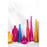 J-LINE VAAS BUBBLE GLAS FUCHSIA