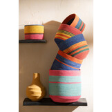 J-LINE SET VAN 3 RONDE MANDEN MET SMALLE BODEM + STREPEN – ZEEGRAS MIX