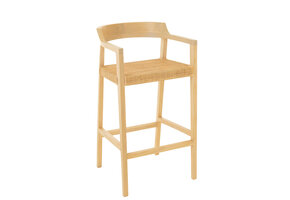 J-LINE BARKRUK EMMA – TEAK/RATTAN – NATUUR – 100 CM