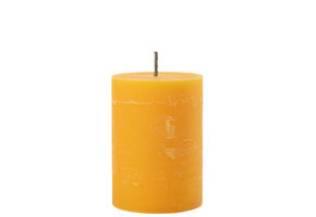 J-LINE OUTDOOR CANDLE PILLAR PARAFFIN YELLOW MEDIUM - 95HOURS